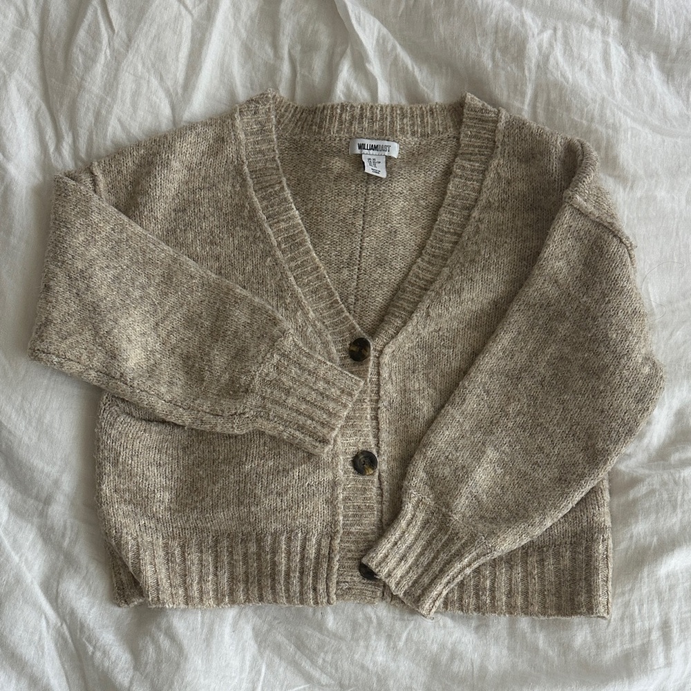 William Rast Light Brown Cardigan Sweater sz S